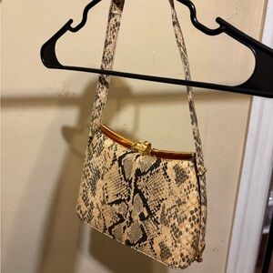 Snakeskin Pattern Shoulder Bag